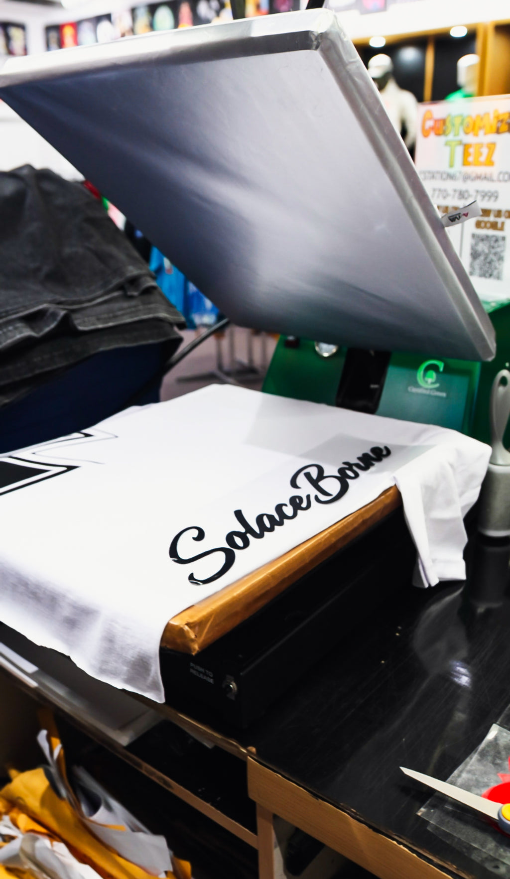 White SolaceBorne Graphic Tee