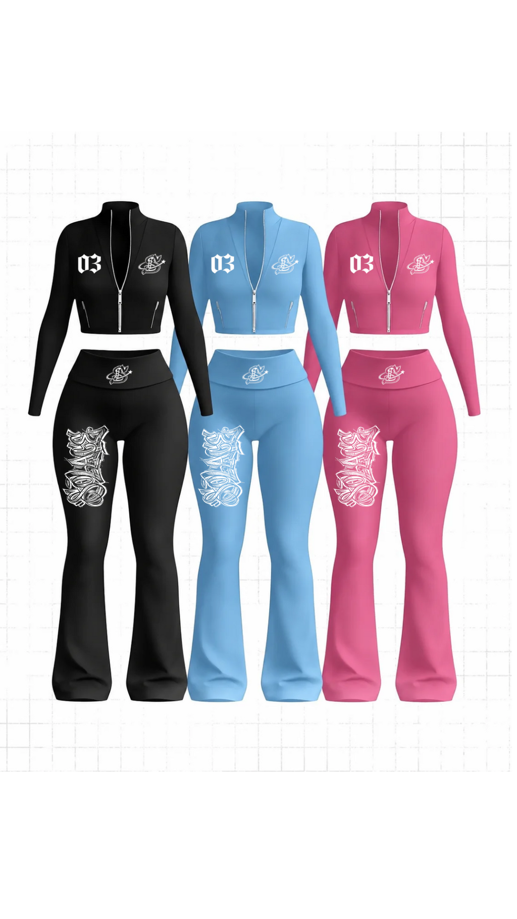 Zip-Up Pretty Girls Set