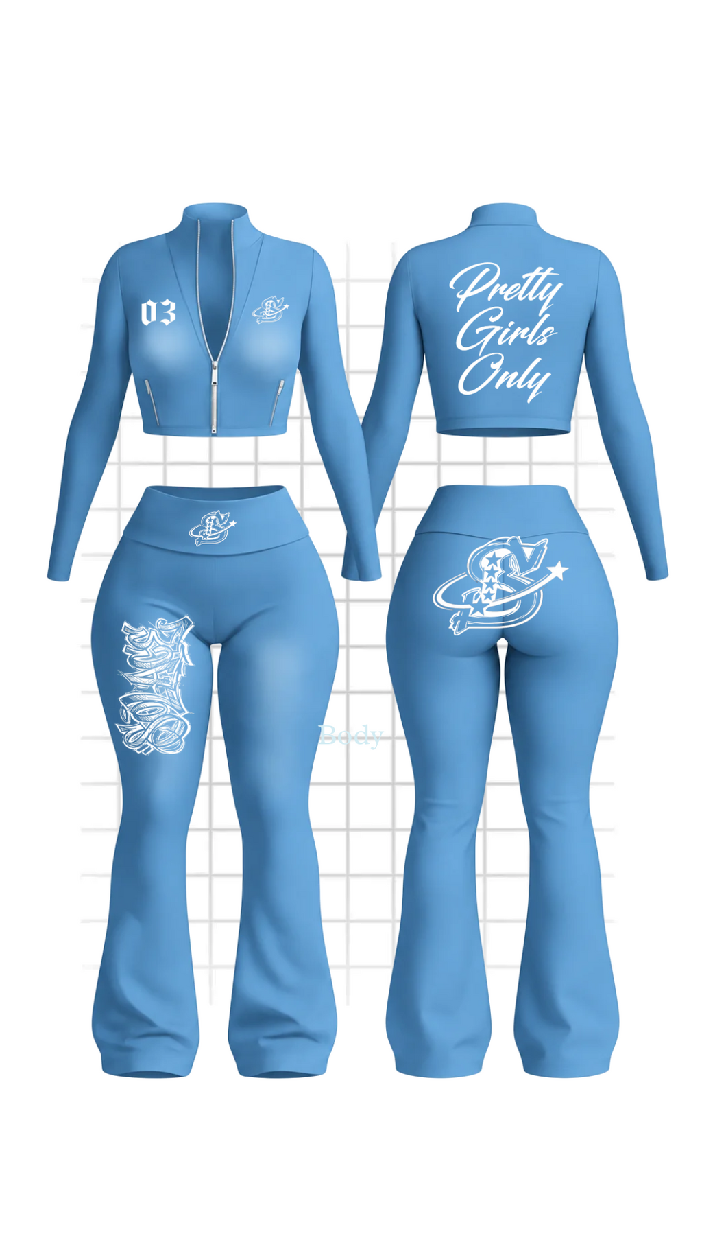 Zip-Up Pretty Girls Set