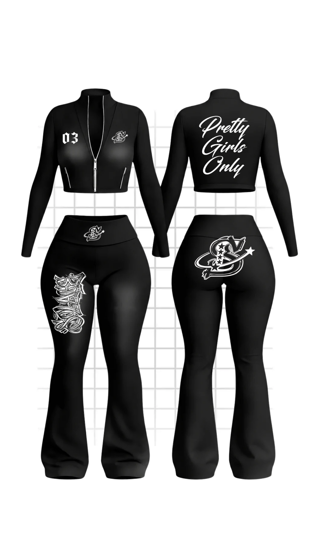 Zip-Up Pretty Girls Set