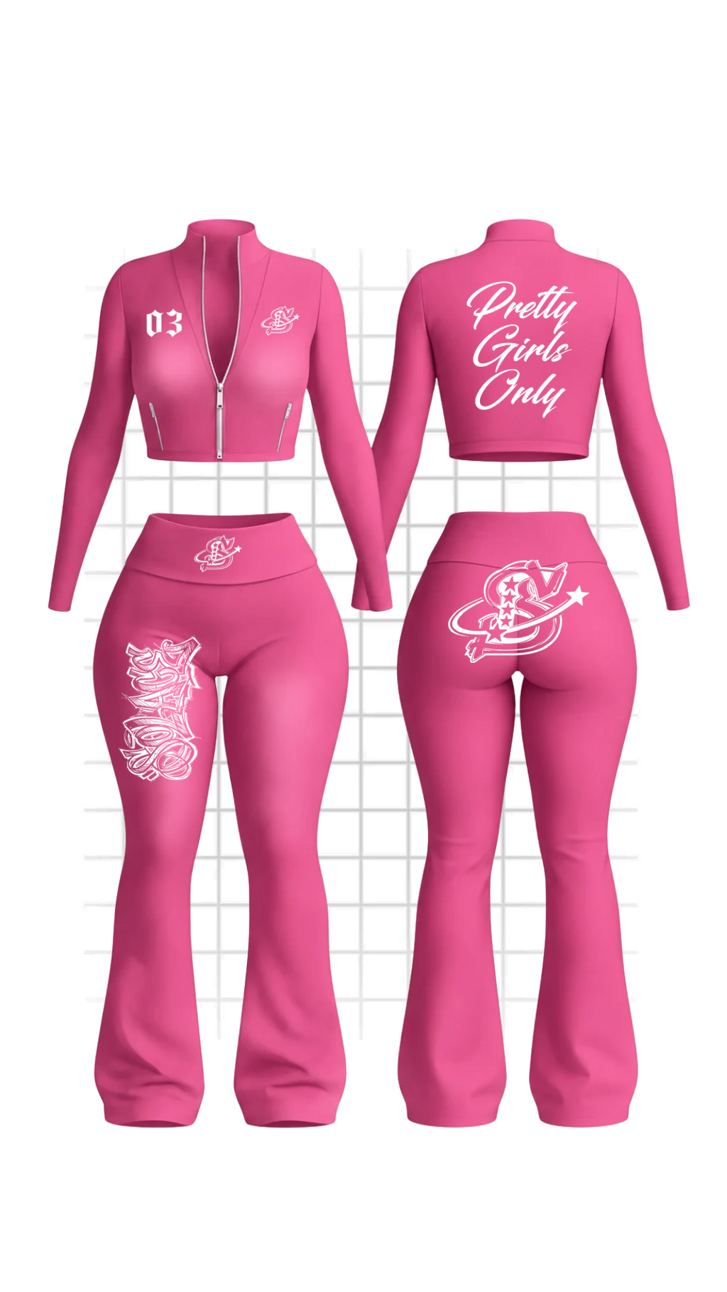 Zip-Up Pretty Girls Set