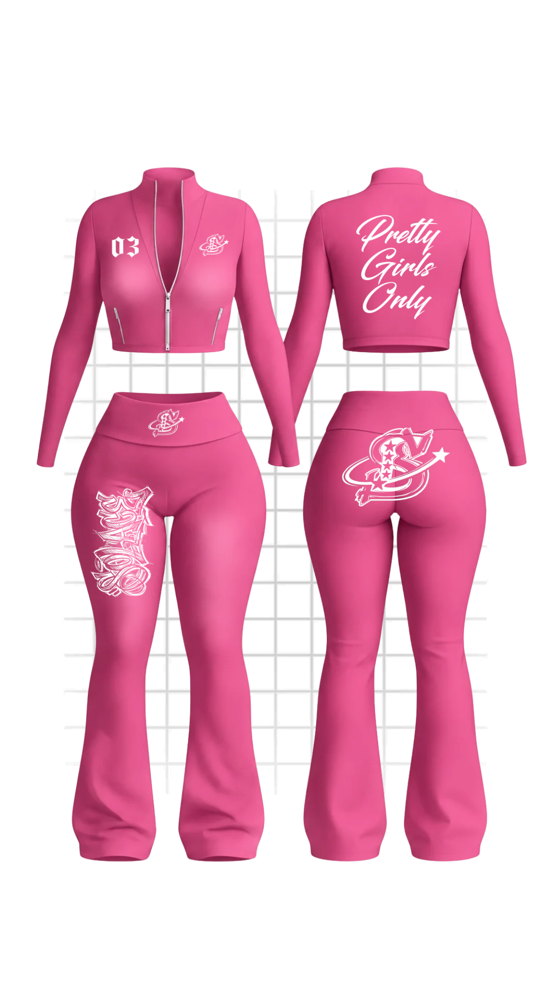 Zip-Up Pretty Girls Set